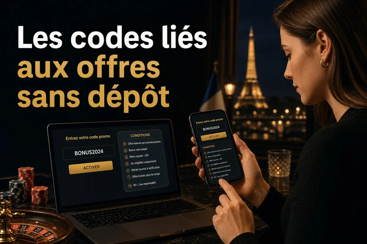 Les codes liés aux offres sans dépôt