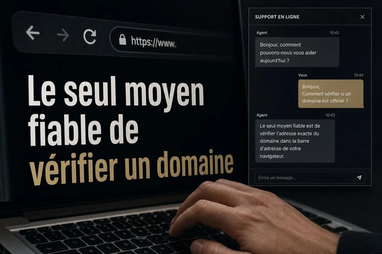 Le seul moyen fiable de vérifier un domaine