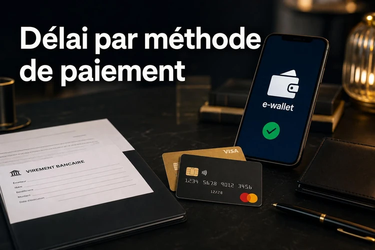 Délai par méthode de paiement